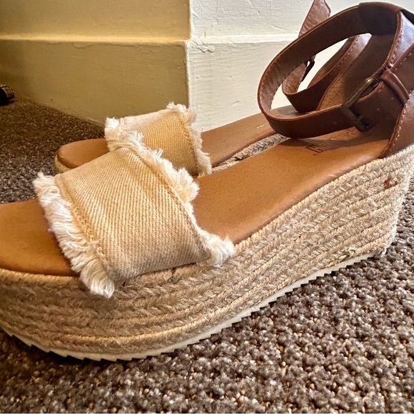 Brash espadrilles platform wedge heels size 6.5 - Picture 6 of 7